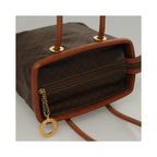 Sac À Main Celine Macadam Handbag Toile - Marron