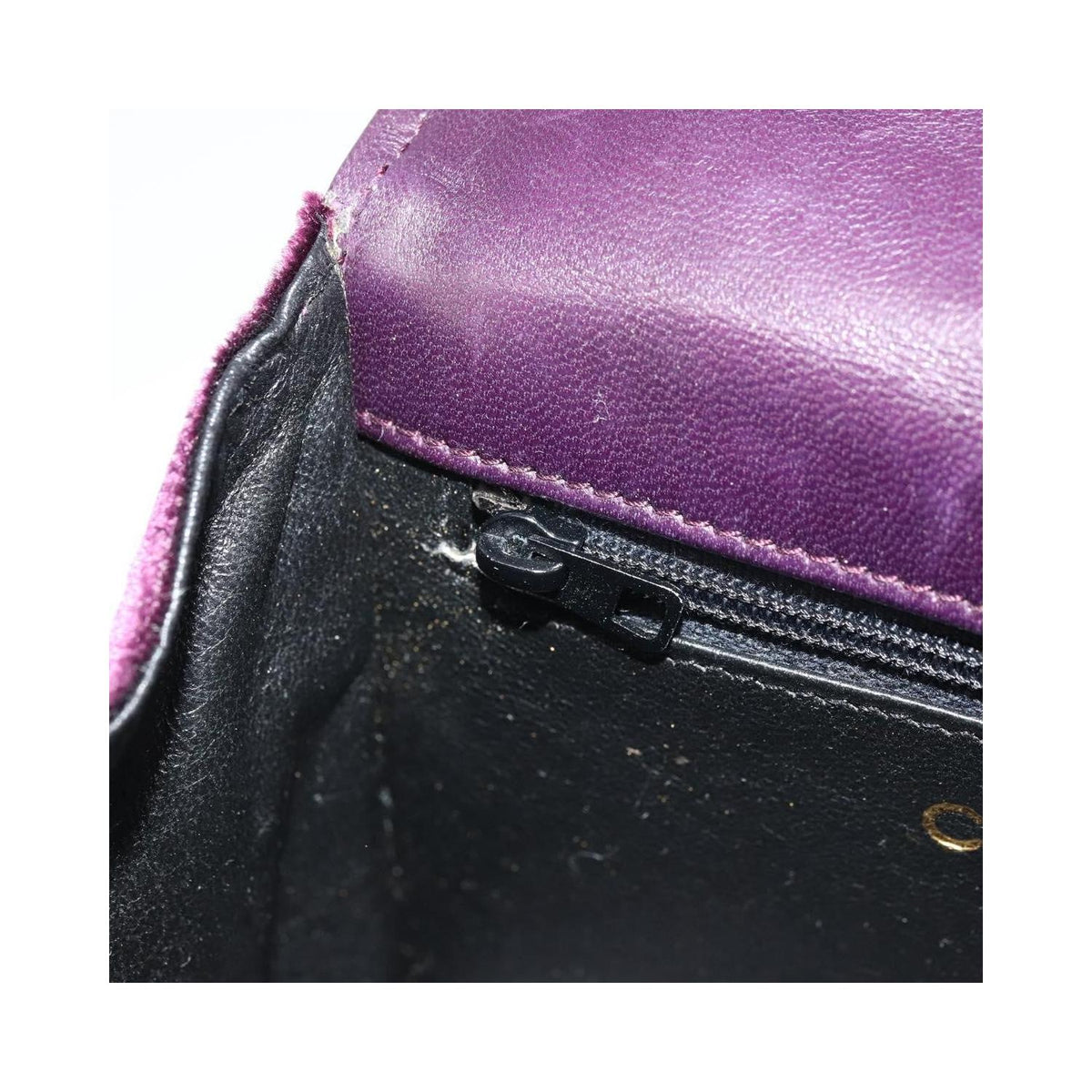 Sac À Main Chanel Wallet On Chain Velvet - Violet