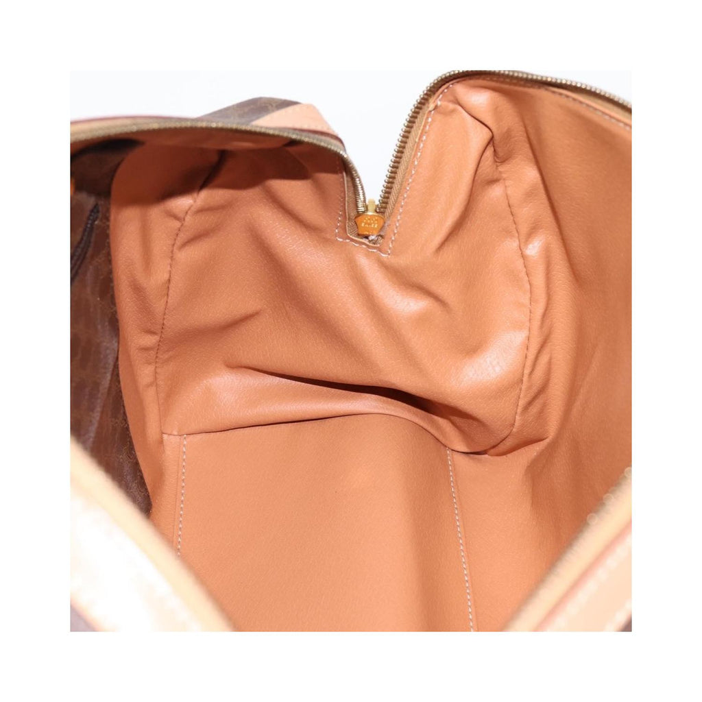 Sac À Main Celine Vintage Macadam Boston Pvc - Marron