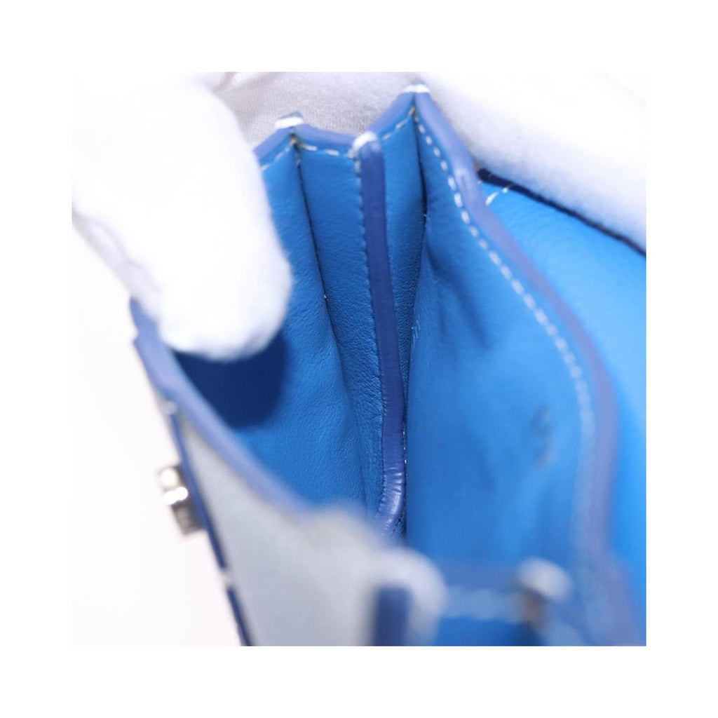 Pochette Christian Dior Saddle Wristlet Clutch Cuir - Bleu