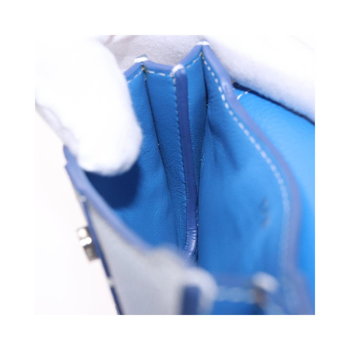 Pochette Christian Dior Saddle Wristlet Clutch Cuir - Bleu