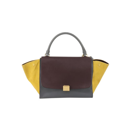 Celine Bolso Trapecio Tricolor Cuero Mediano