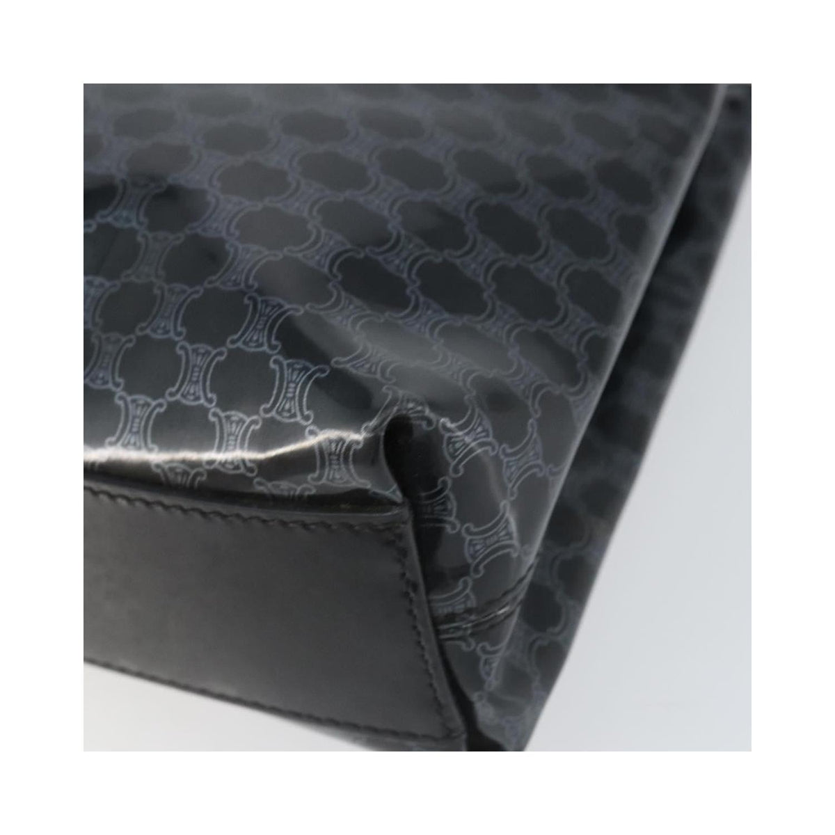 Cabas Celine Vintage Macadam Shopper Tote Plastic - Noir