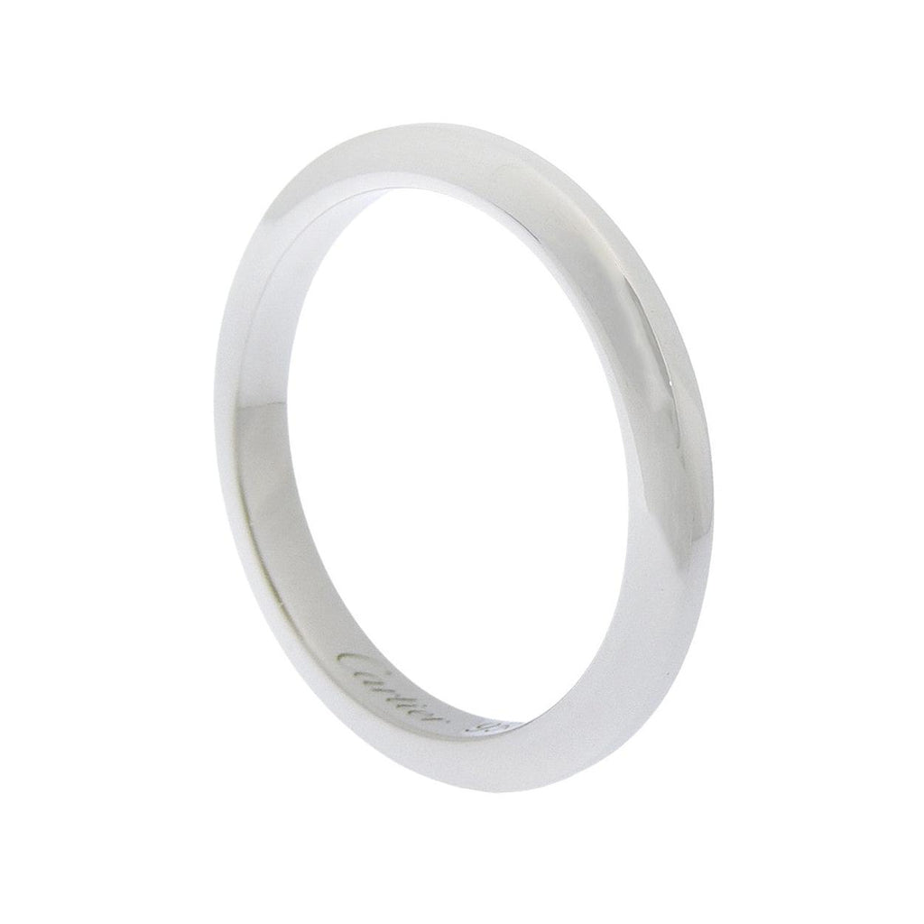 Bague Cartier 1895 Wedding Band 2Mm Platinum - Argent