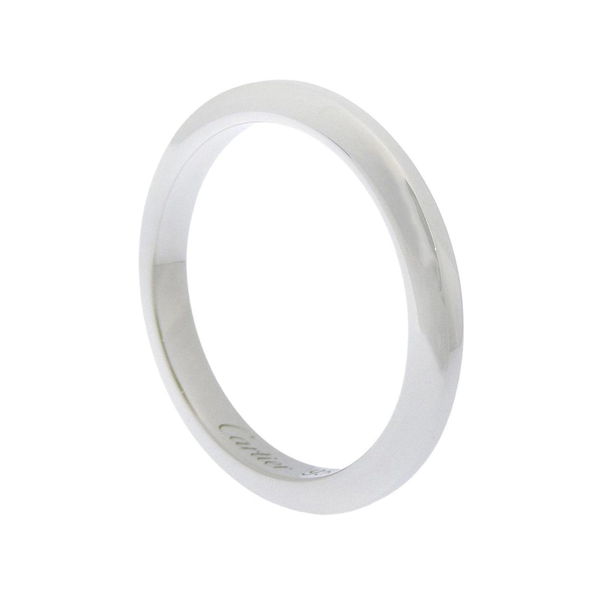 Bague Cartier 1895 Wedding Band 2Mm Platinum - Argent