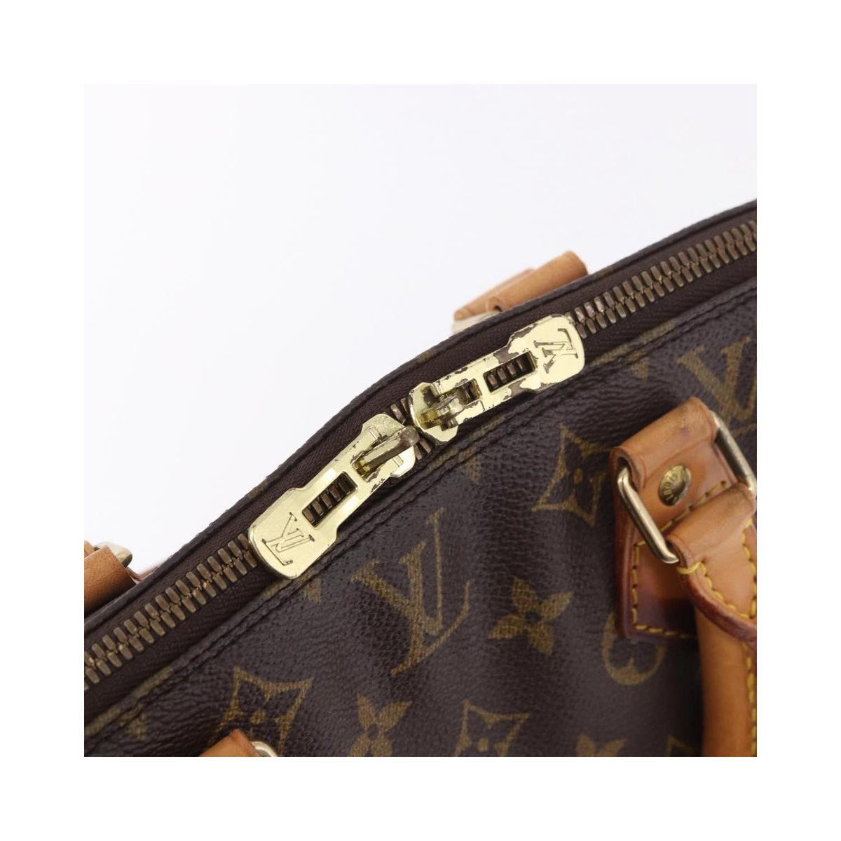 Sac À Main Louis Vuitton Vintage Alma Pm Toile - Marron