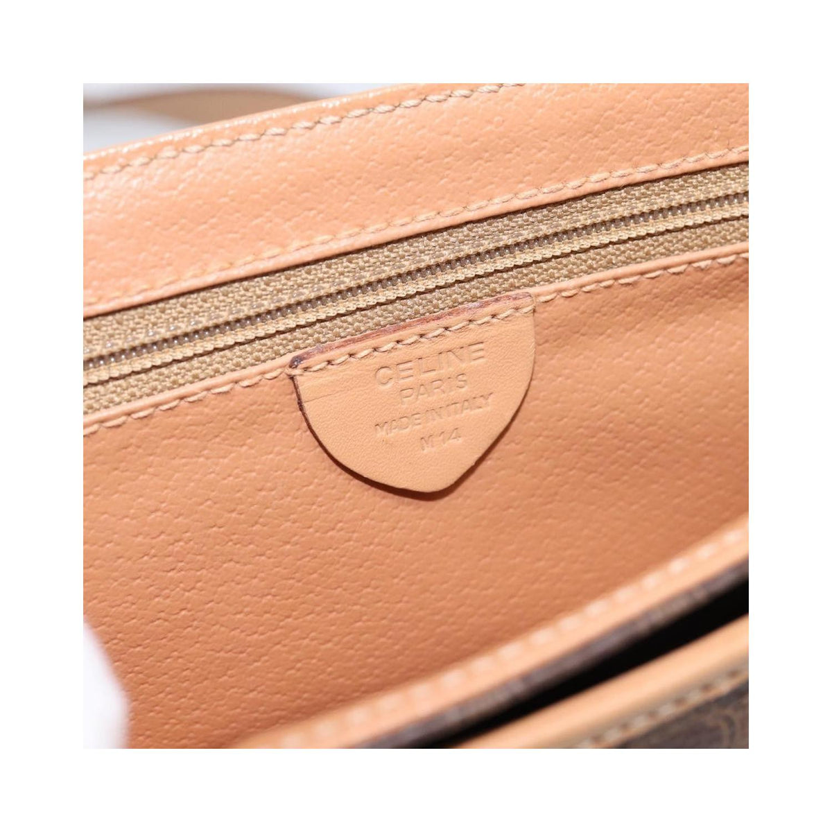 Sac Porté Épaule Celine Macadam Medium Toile - Marron
