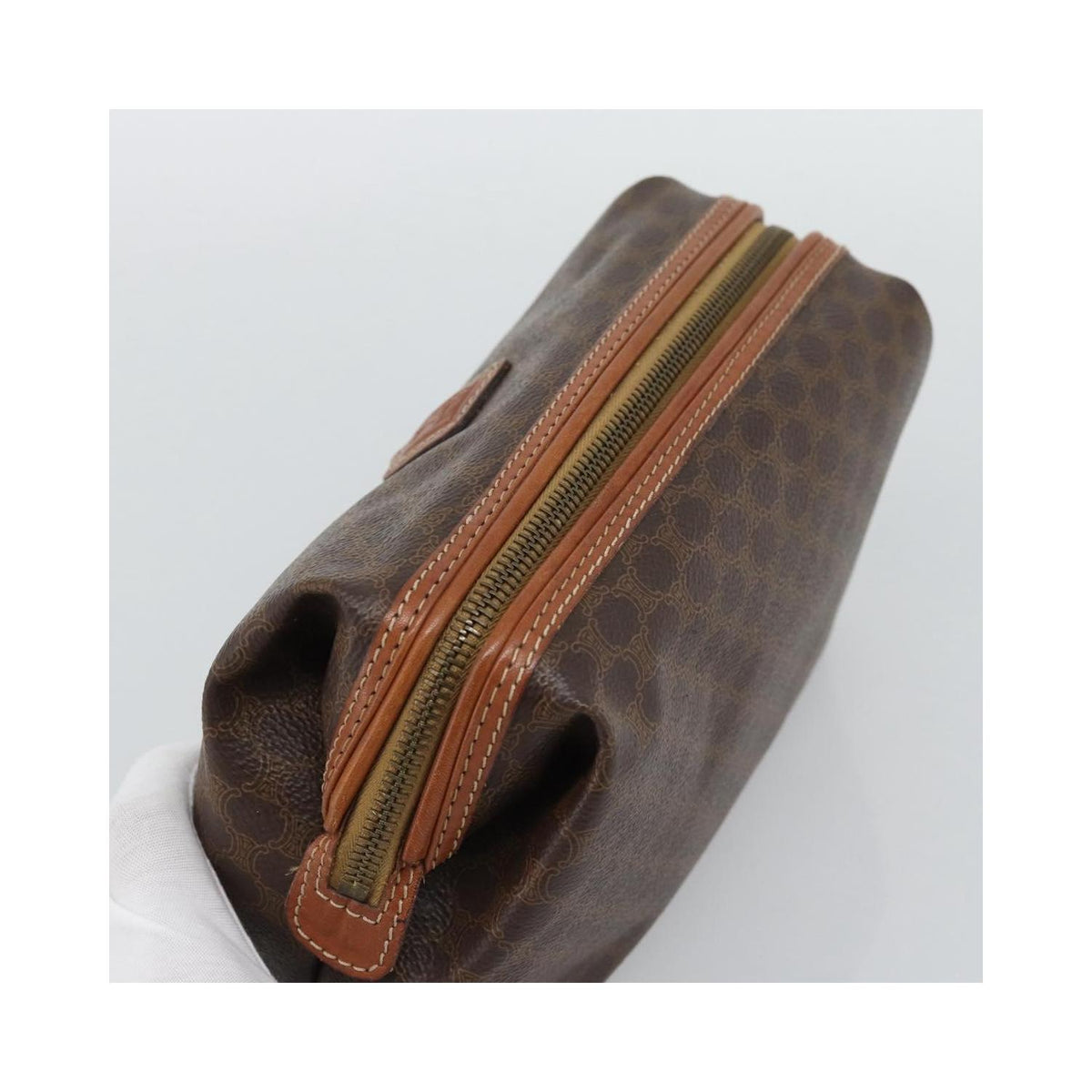 Pochette Celine C Macadam Toile - Marron