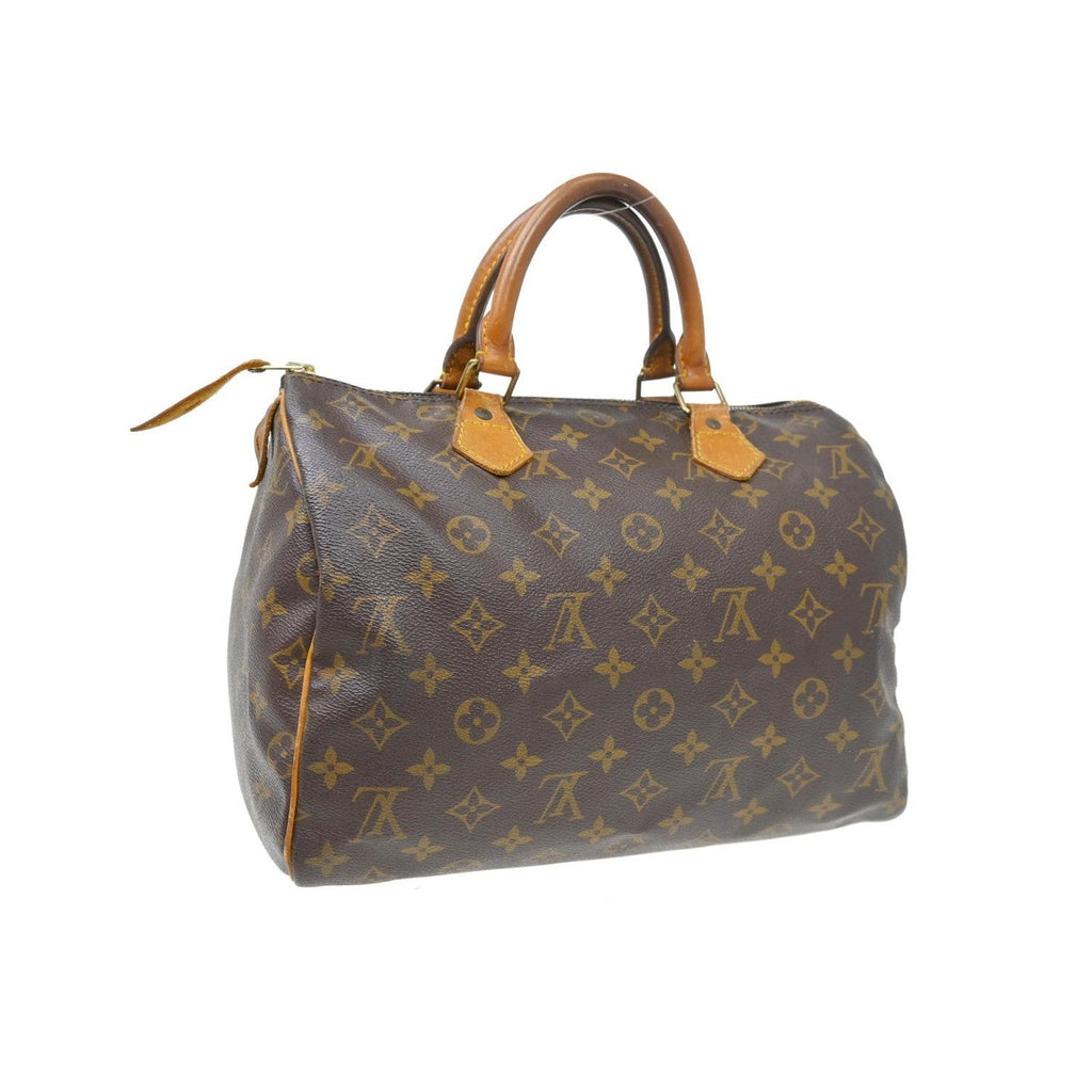 Borsa a mano Louis Vuitton Speedy 30 in tela - Marrone