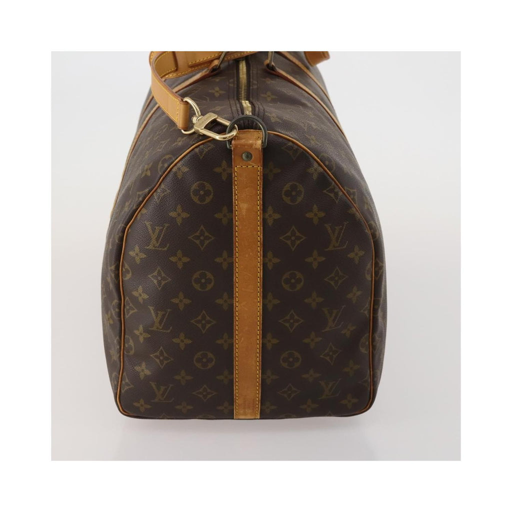 Sac De Voyage Louis Vuitton Keepall Bandoulière 60 Toile - Marron