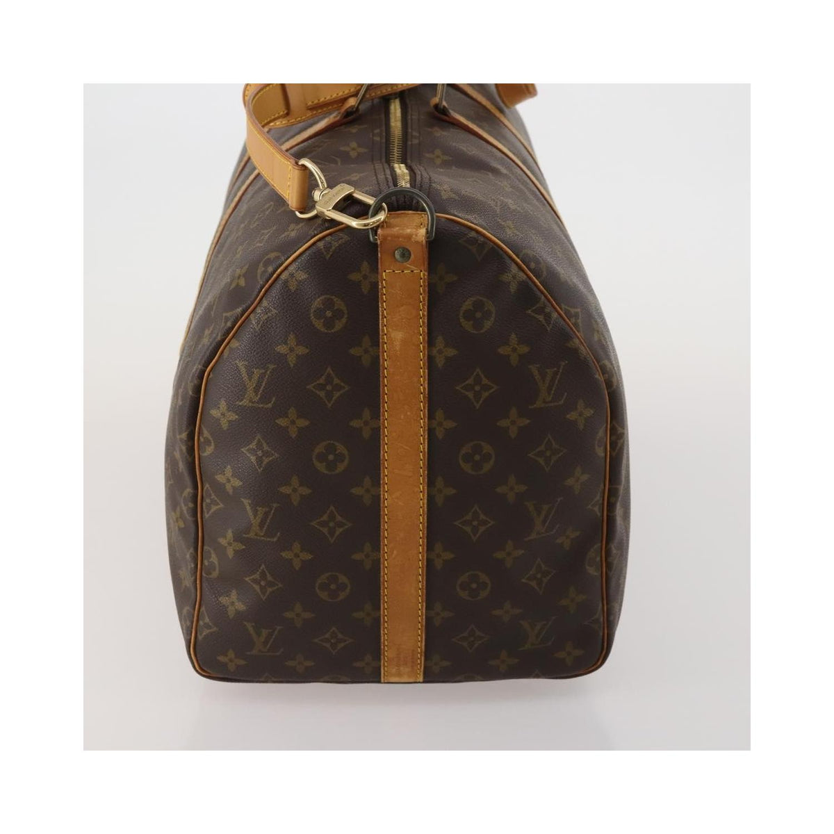 Sac De Voyage Louis Vuitton Keepall Bandoulière 60 Toile - Marron