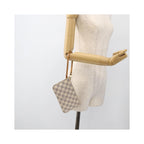 Pochette Louis Vuitton Neverfull Pochette Small Toile - Blanc