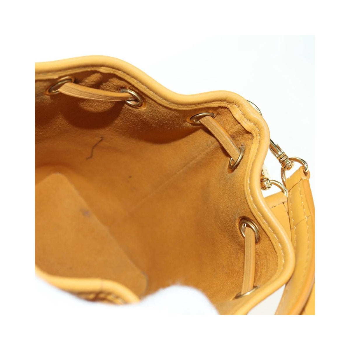 Sac Porté Épaule Louis Vuitton Noe Nm Nano Cuir - Jaune