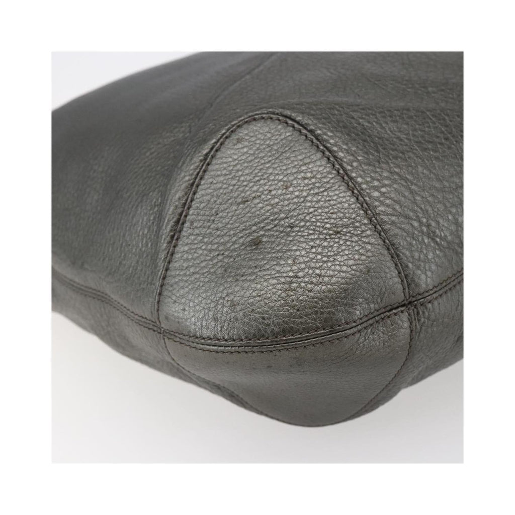 Sac Porté Épaule Gucci Soho Chain Hobo Medium Cuir - Argent