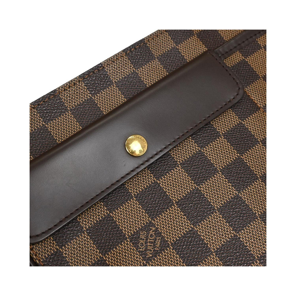 Borsa a spalla Louis Vuitton Aubagne in tela - Marrone