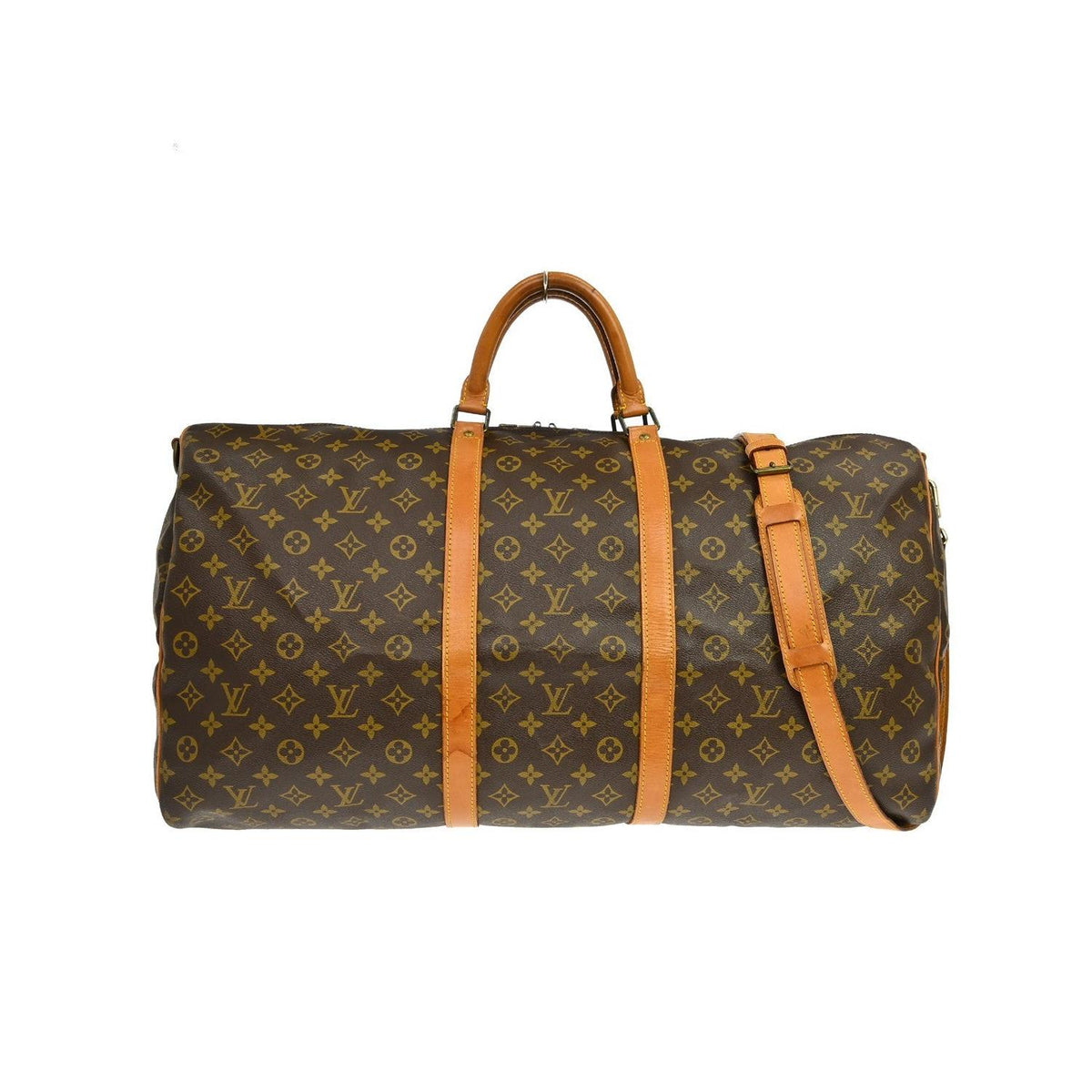 Louis Vuitton Keepall Bandoulière 60 Canvas Travel Bag - Brown