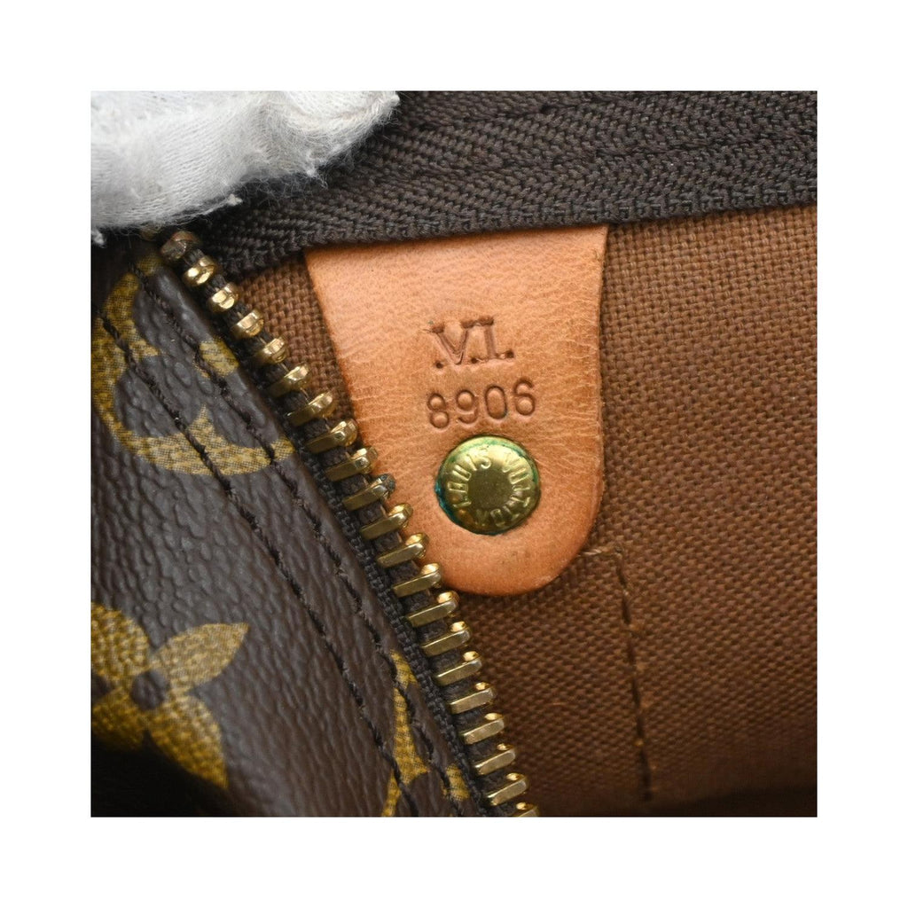 Sac De Voyage Louis Vuitton Keepall Bandoulière 55 Cuir - Marron