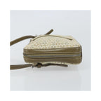 Sac Porté Épaule Celine C Macadam Shoulder Bag Toile - Kaki