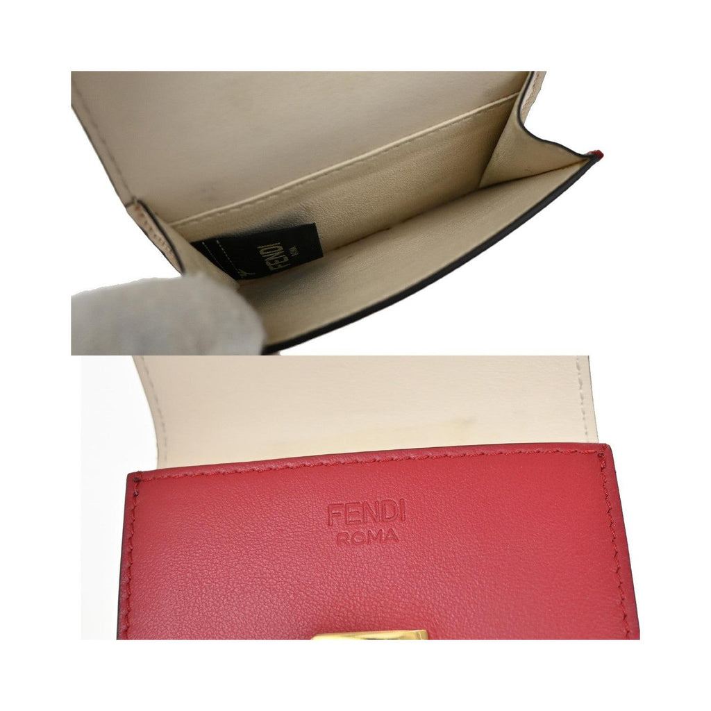 Portefeuille Fendi Peekaboo Long Cuir - Rouge