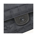 Sac Porté Épaule Chanel Travel Line Flap East West Nylon - Noir