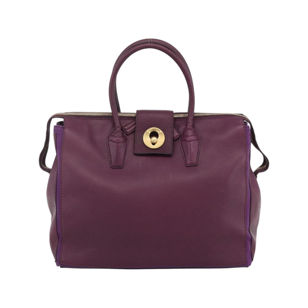 Cabas Saint Laurent Bicolor Muse Two Cabas Cuir - Violet