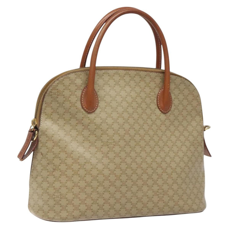 Celine Vintage Macadam Handbag Canvas and Leather Product Image