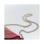 Sac Porté Épaule Gucci Soho Chain Medium Cuir Verni - Rose