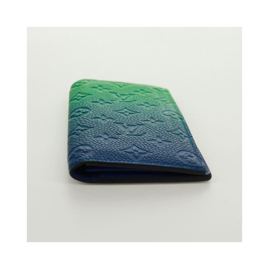 Portefeuille Louis Vuitton Brazza Cuir - Vert