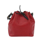 Sac Porté Épaule Louis Vuitton Bicolor Petit Noe Handbag Cuir - Rouge