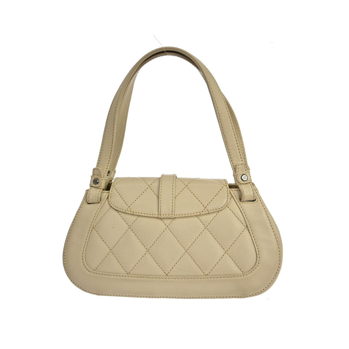 Chanel - Small Mademoiselle Lock Leather Shoulder Bag - Beige
