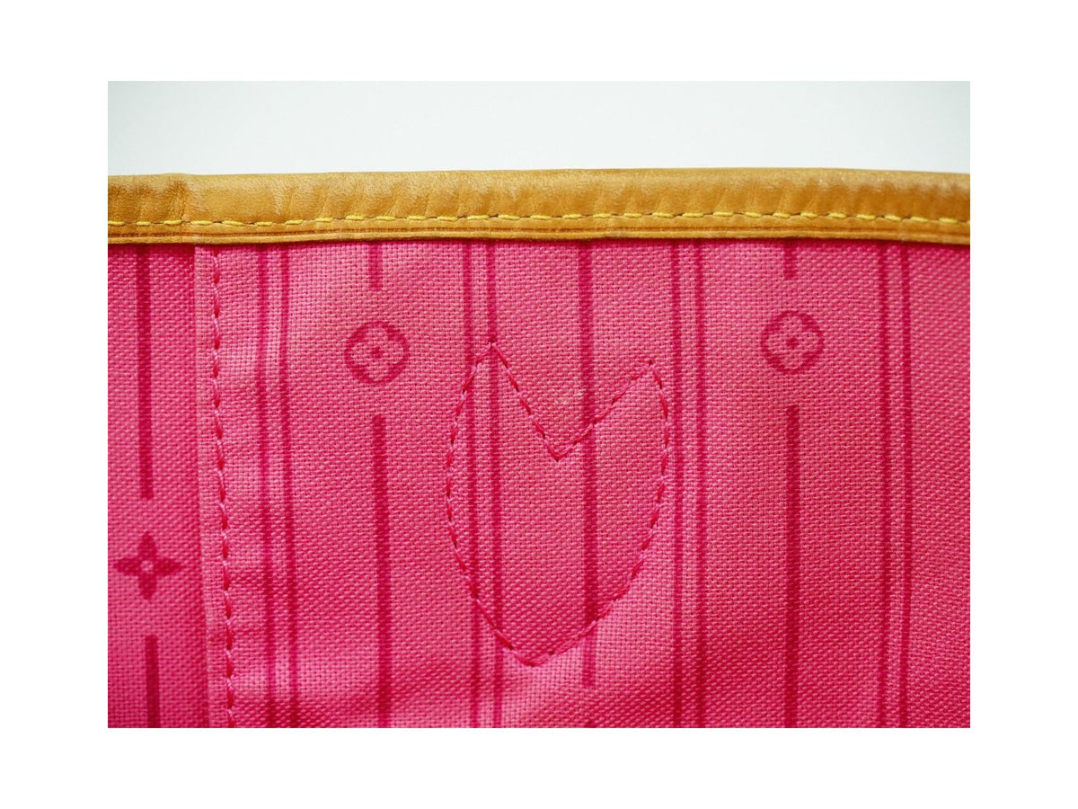 Cabas Louis Vuitton Neverfull Tote Mm Toile - Marron