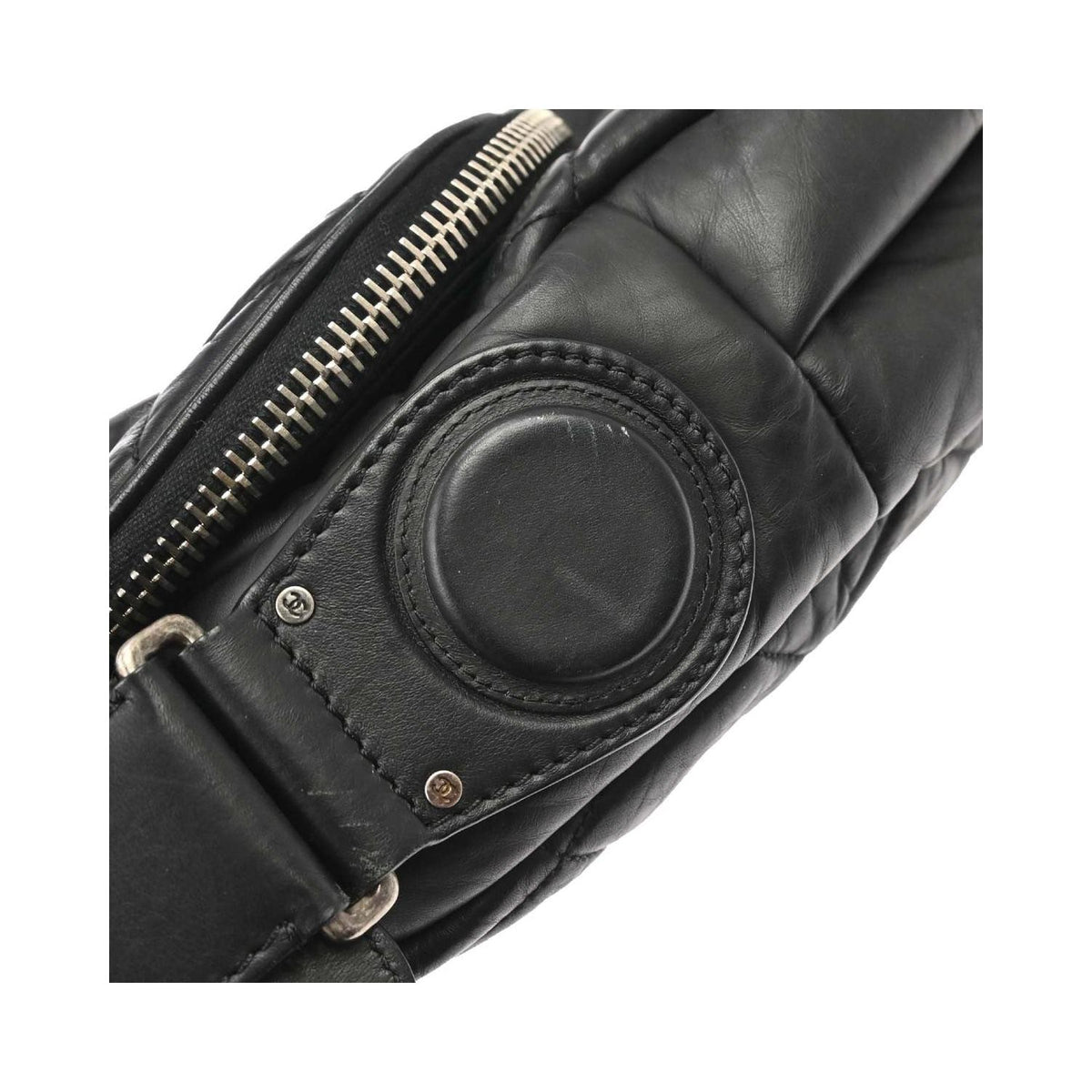 Sac Porté Épaule Chanel Expandable Flap Messenger Large Cuir - Noir