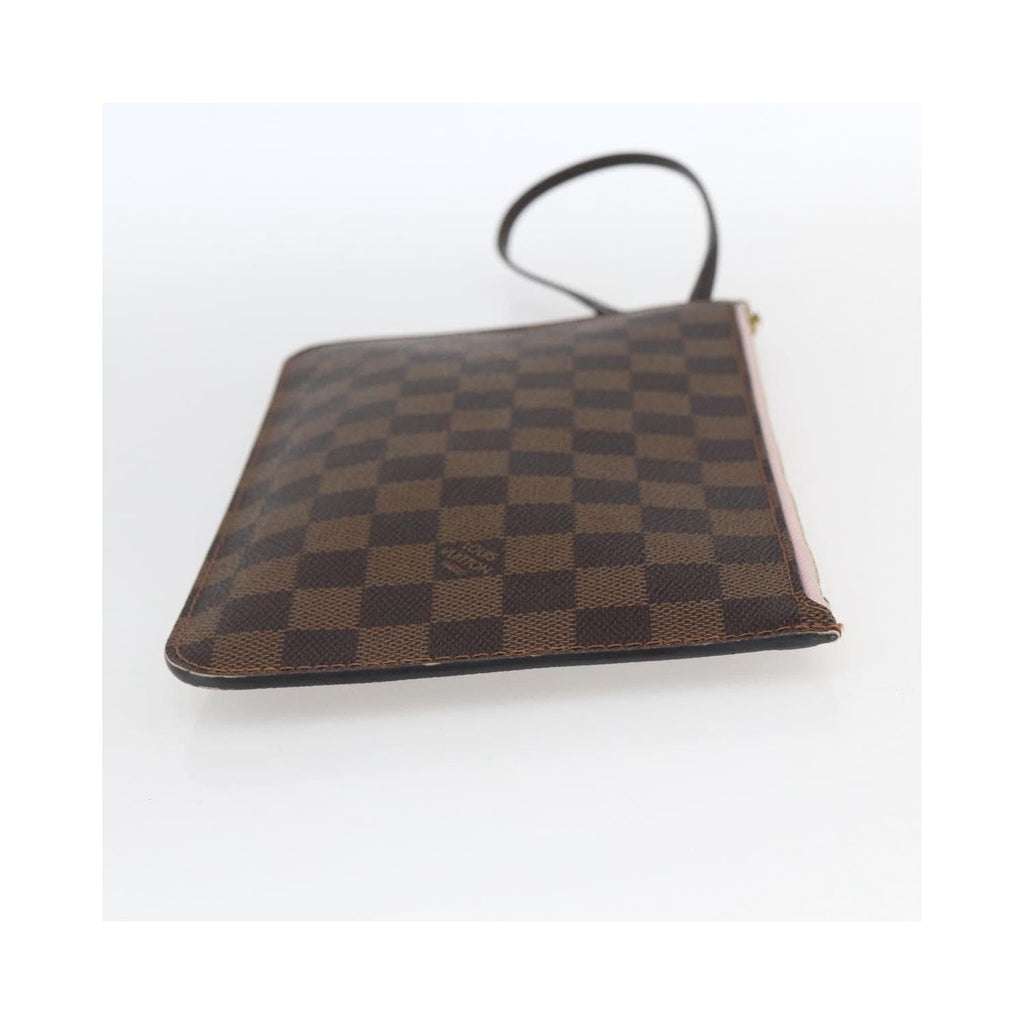 Pochette Louis Vuitton Neverfull Pochette Mm Toile - Marron