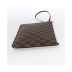 Pochette Louis Vuitton Neverfull Pochette Mm Toile - Marron