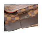 Sac Porté Épaule Louis Vuitton Naviglio Toile - Marron