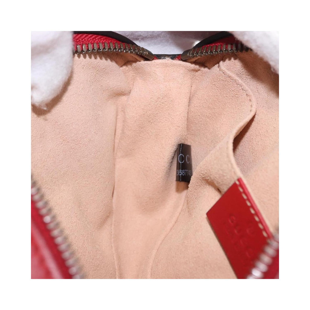 Sac À Main Gucci Gg Marmont Belt Cuir - Rouge