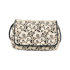 Sac Porté Épaule Chanel Floral Cc Flap Bag Cuir - Blanc