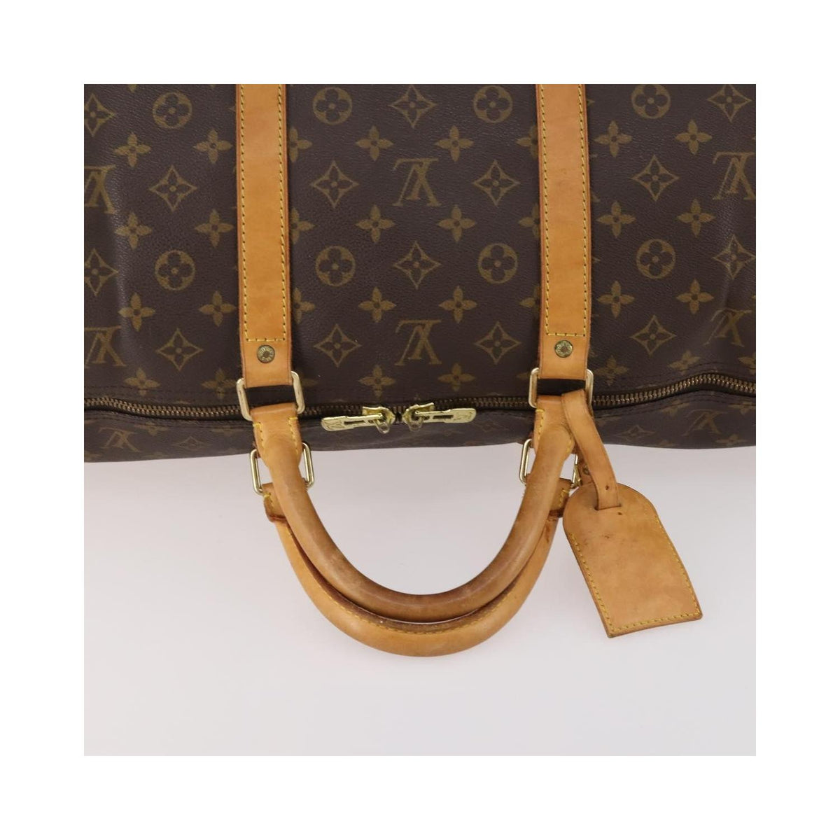 Sac De Voyage Louis Vuitton Keepall Bandouliere 60 Toile - Marron