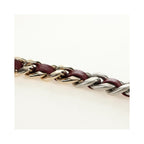 Sac Porté Épaule Chanel 19 Wallet On Chain Cuir - Bordeaux