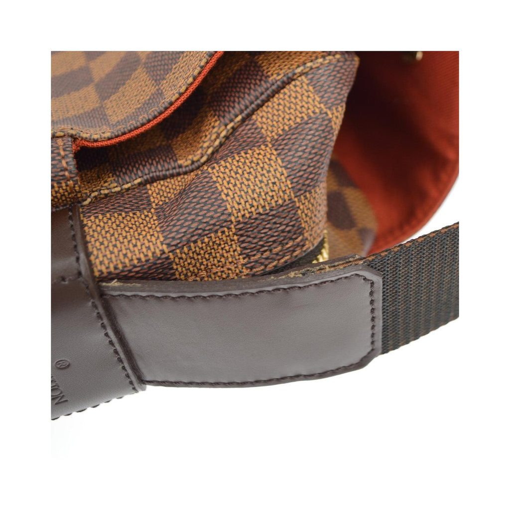 Sac Porté Épaule Louis Vuitton Naviglio Toile - Marron