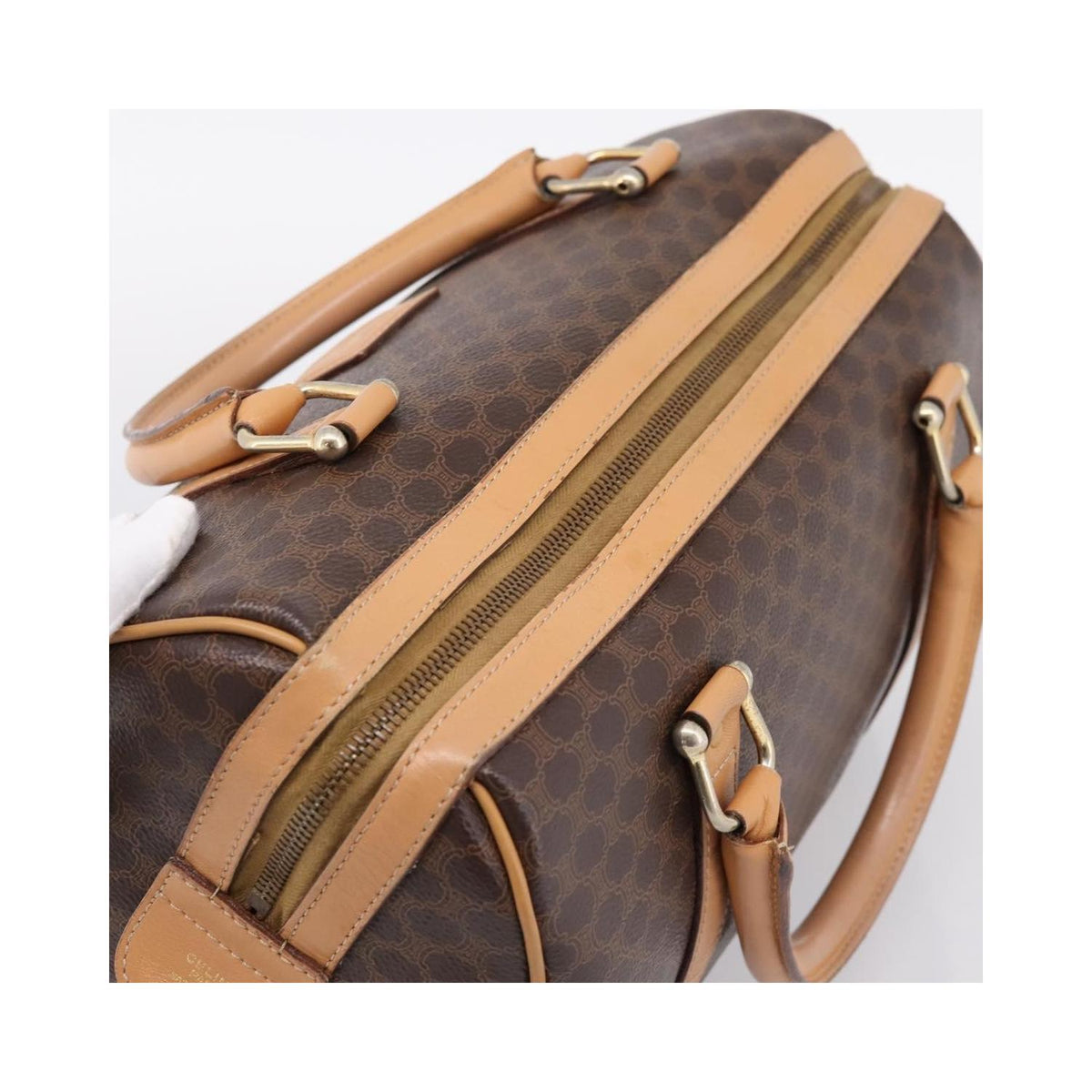 Sac De Voyage Celine Boston Toile - Marron