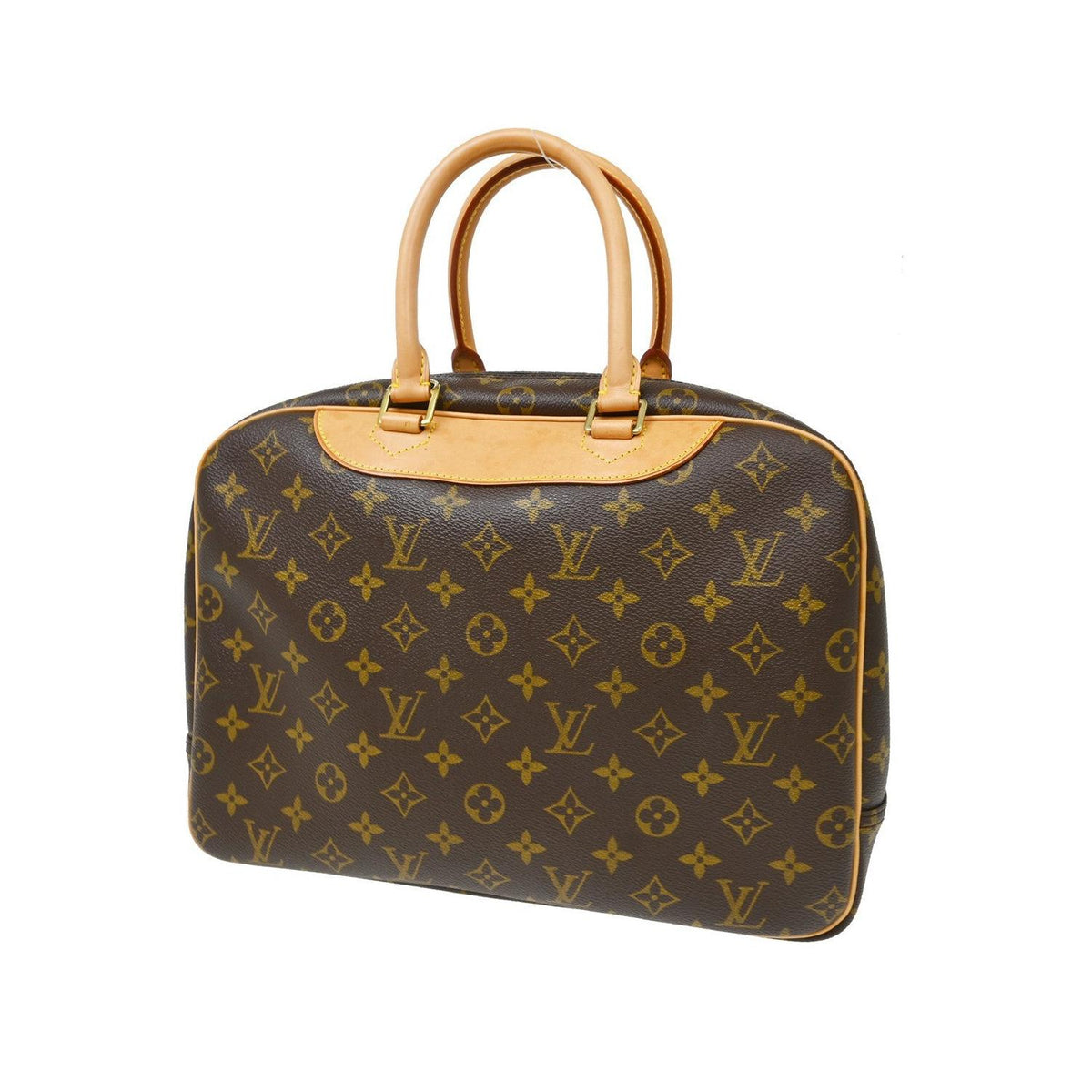 Sac À Main Louis Vuitton Deauville Mini Toile - Marron