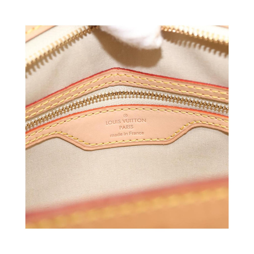 Sac Louis Vuitton Brea Handbag Mm Cuir Verni - Beige