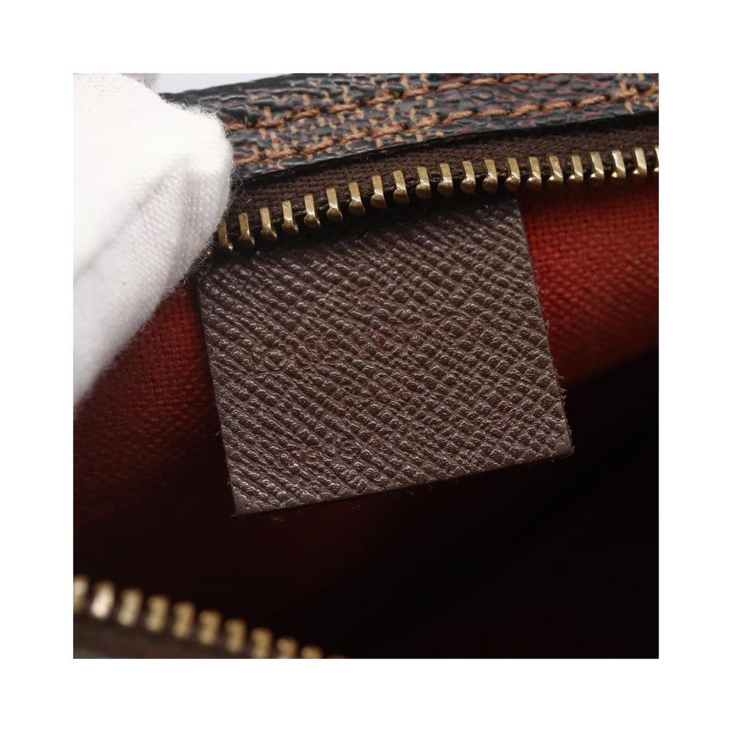 Pochette Louis Vuitton Trousse Make Up Small Toile - Marron