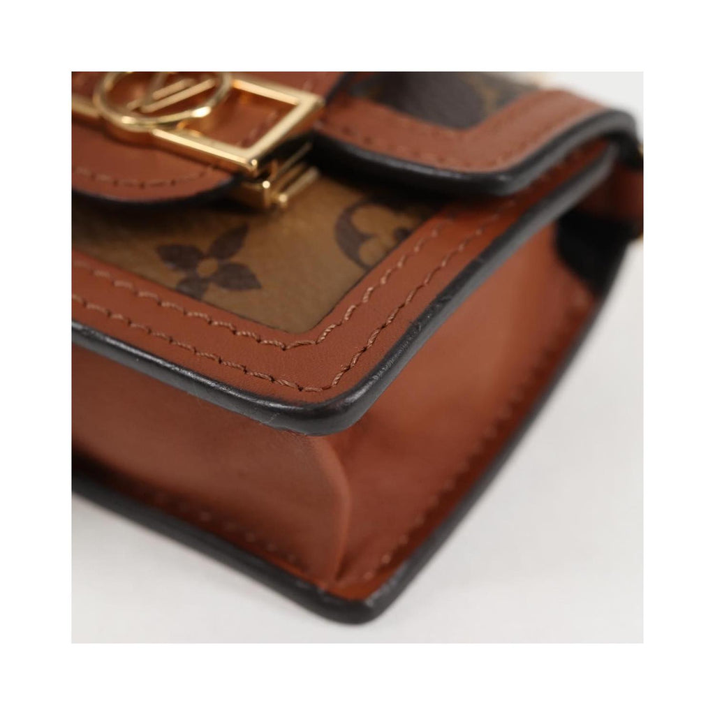 Sac Porté Épaule Louis Vuitton Dauphine Mini Toile - Marron
