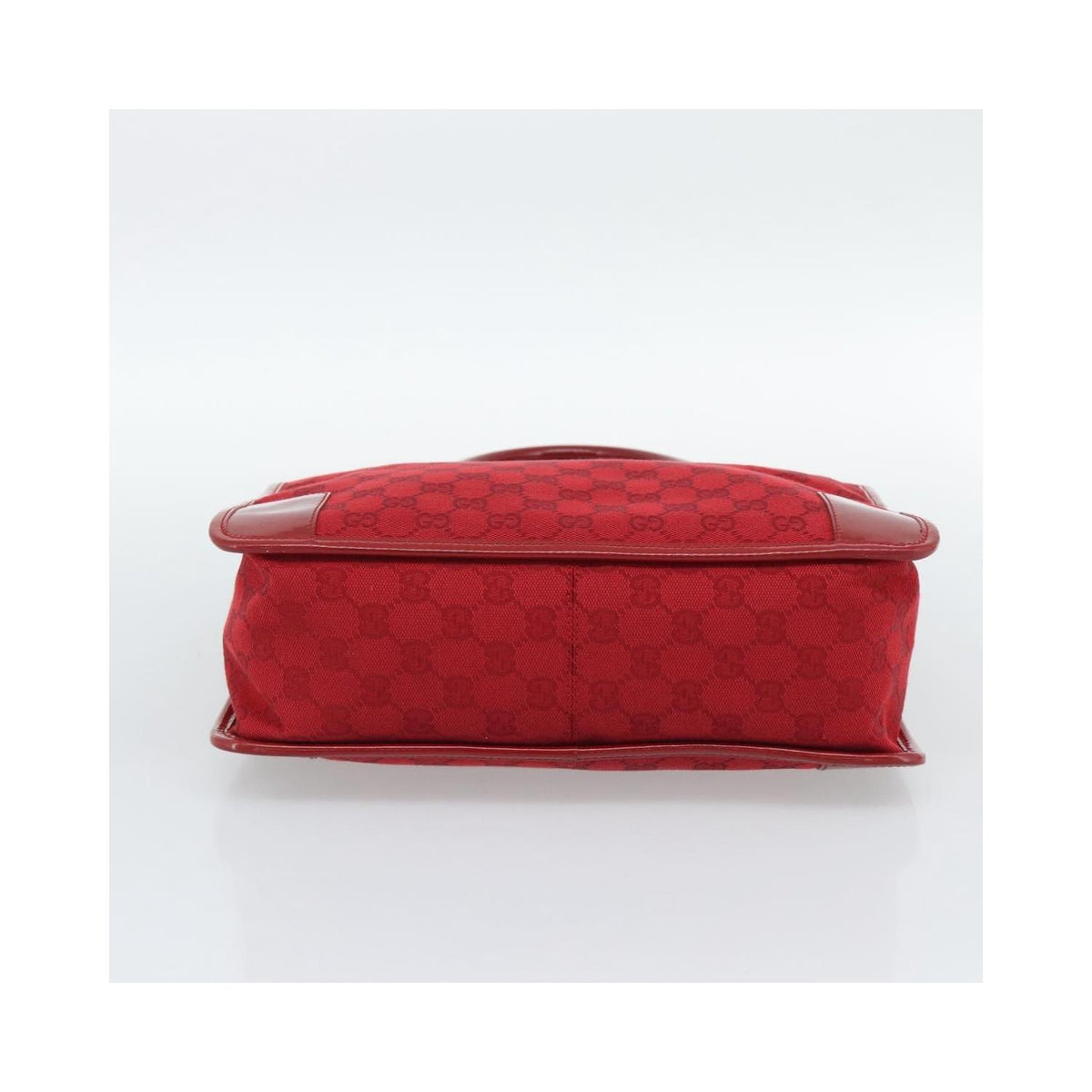 Sac À Main Gucci Structured Top Handle Open Tote Large Toile - Rouge