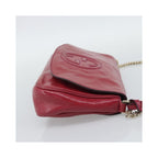 Sac Porté Épaule Gucci Soho Chain Medium Cuir Verni - Rose