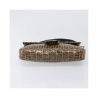 Borsa a spalla Fendi Mamma Baguette media in tela - Beige