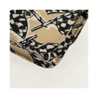 Sac Porté Épaule Chanel Flap Card Holder On Chain Satin - Beige