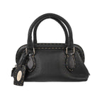 Fendi - Sac À Main Selleria Frame Doctor Mini Cuir - Noir